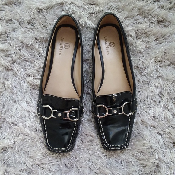 Cole Haan Shoes - Cole Haan Nike Air Black Patent Loafers Flats 7.5